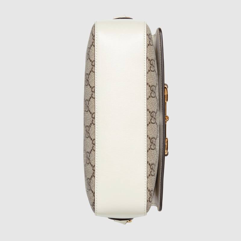 Gucci Horsebit 1955 Small Shoulder Bag 645454 White